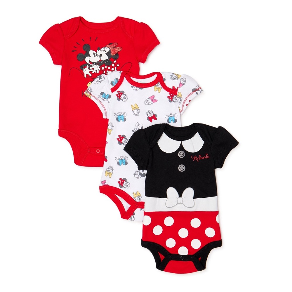 Disney Minnie Mouse Baby Girl Bodysuits